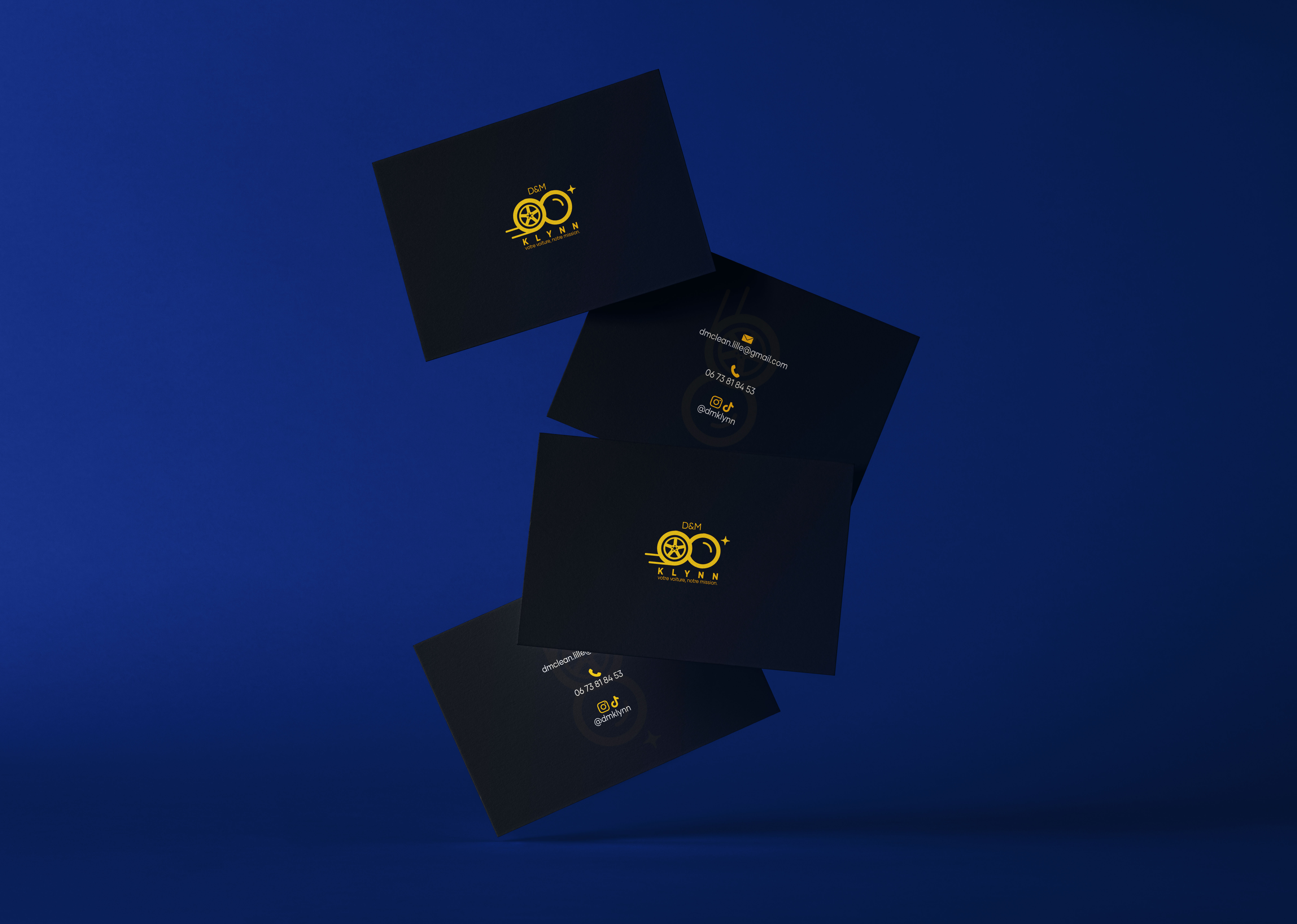 D&M KLYNN — cartes de visite recto-verso