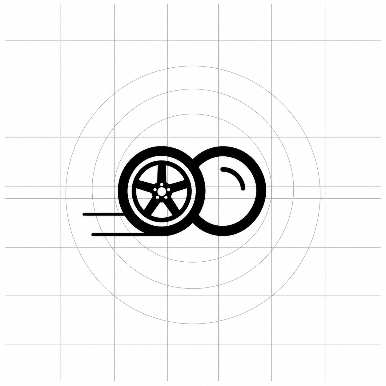 D&M KLYNN — grille de construction du logo